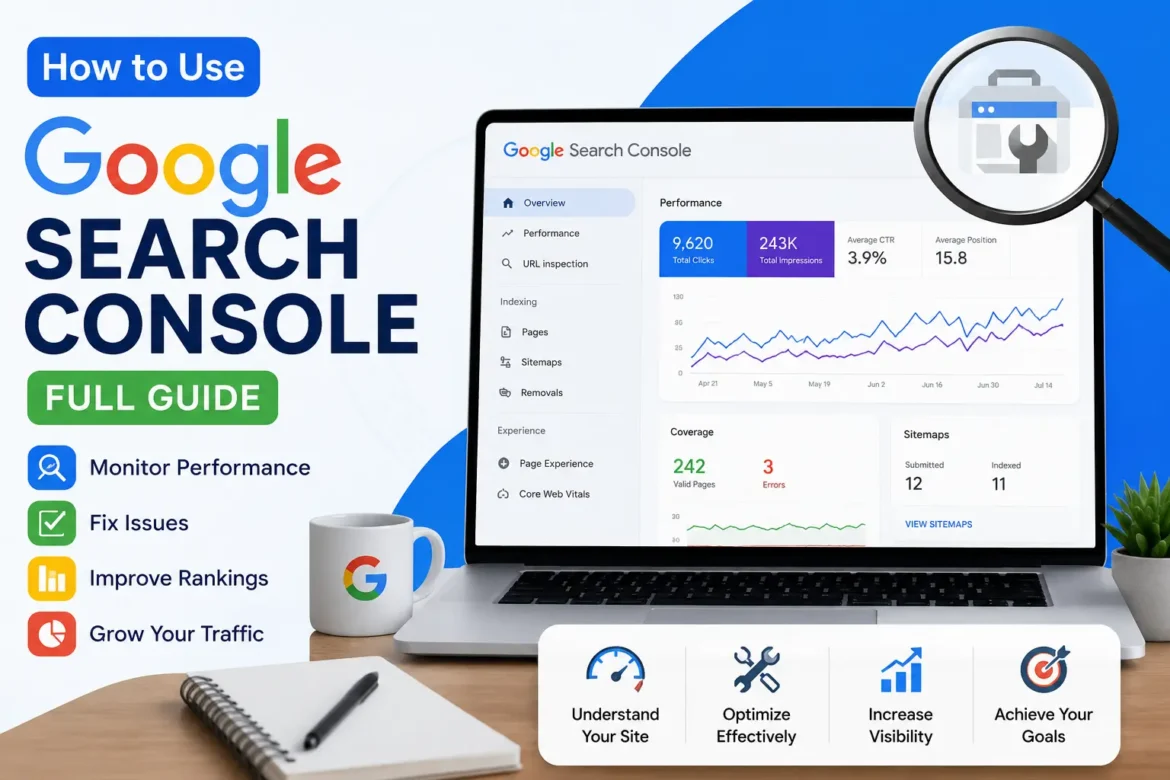 How to Use Google Search Console – complete guide to monitoring website performance and SEO